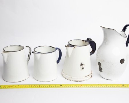 Jugs in Enamel (priced individually)